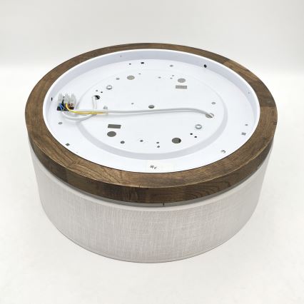Brilagi - Plafon BELLADONNA 2xE27/15W/230V śr. 40 cm biały/dąb