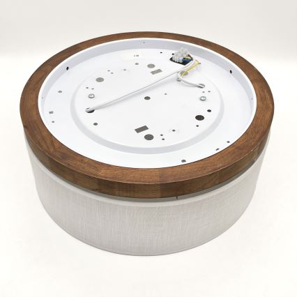 Brilagi - Plafon BELLADONNA 2xE27/15W/230V śr. 40 cm biały/dąb wiśnia