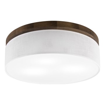Brilagi - Plafon BELLADONNA 3xE27/15W/230V śr. 50 cm biały/dąb