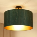 Brilagi - Plafon BOSTON ROLLER 1xE27/15W/230V śr. 45 cm słoma zielona/złota