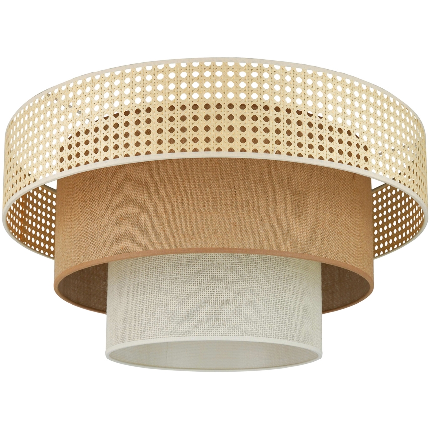 Brilagi - Plafon CEDAR LUNETA 1xE27/15W/230V śr. 45 beżowy/brązowy/kremowy