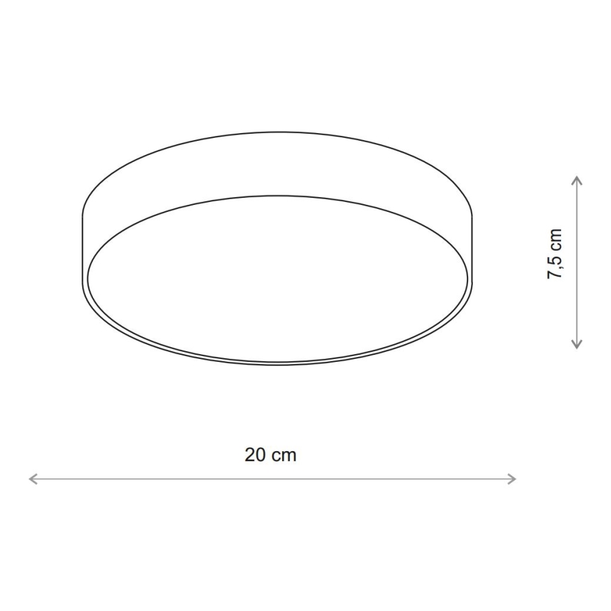 Brilagi - Plafon CLARE 1xE27/40W/230V śr. 20 cm beżowy