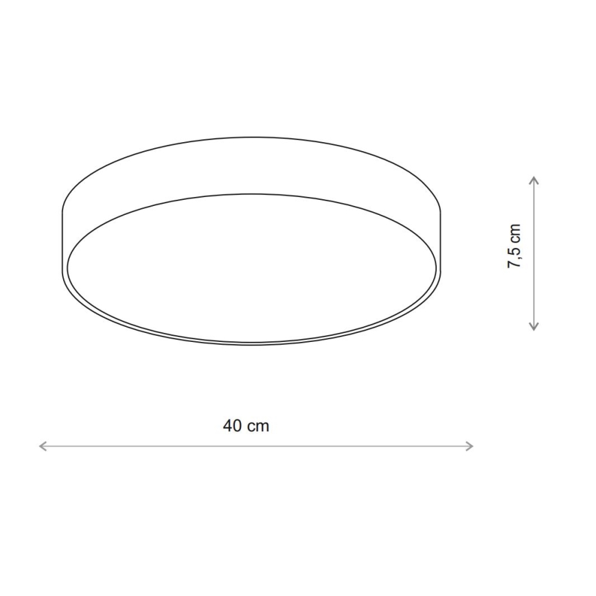 Brilagi - Plafon CLARE 3xE27/24W/230V śr. 40 cm beżowy