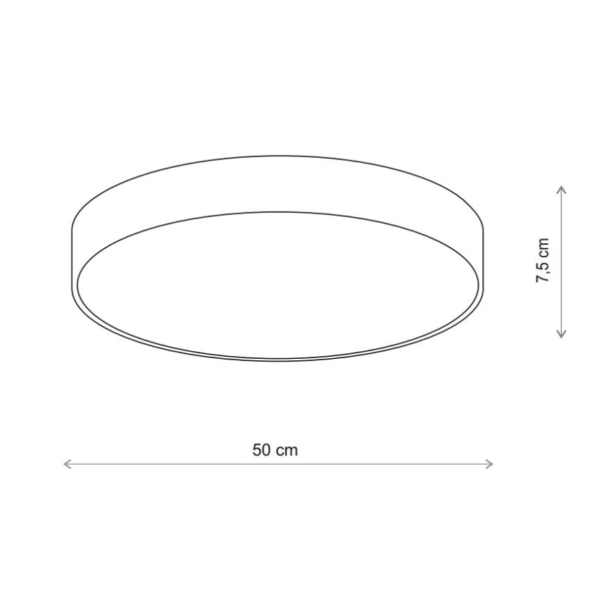 Brilagi - Plafon CLARE 4xE27/40W/230V śr. 50 cm beżowy