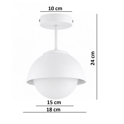 BRILAGI - Plafon COSMO 1xE27/60W/230V biały/złoty
