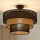 Brilagi - Plafon DAKOTA LUNETA 1xE27/15W/230V śr. 45 cm czarny/rattan