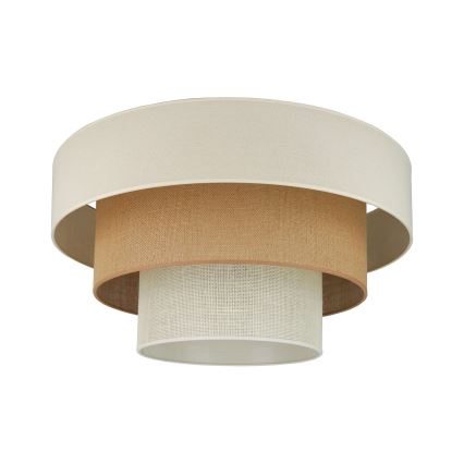 Brilagi - Plafon DENVER LUNETA 1xE27/15W/230V śr. 45 cm beżowy/brązowy/kremowy