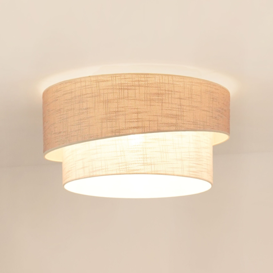 Brilagi - Plafon DOVER SHINE 1xE27/15W/230V śr. 50 cm szary/kremowy
