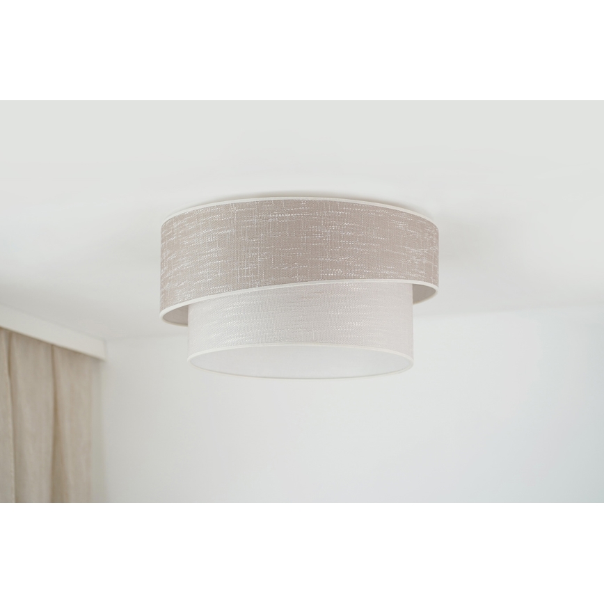 Brilagi - Plafon DOVER SHINE 1xE27/15W/230V śr. 50 cm szary/kremowy