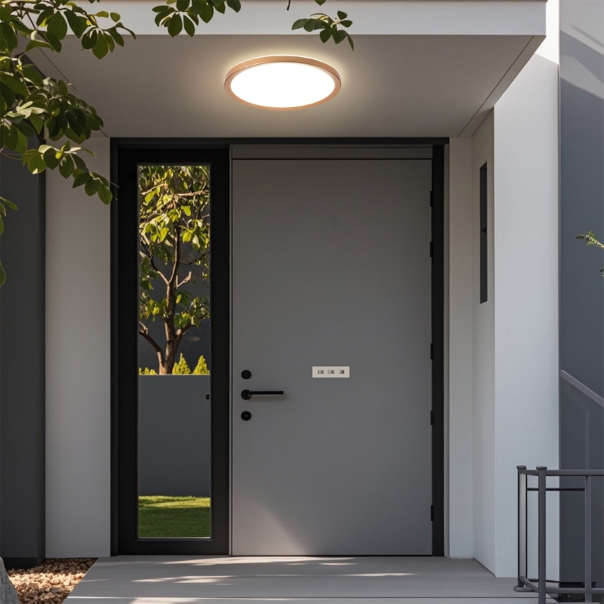 Brilagi - Oprawa sufitowa LED do łazienki ULTRA SLIM LED/24W/230V Ø 42 cm różowe złoto IP54