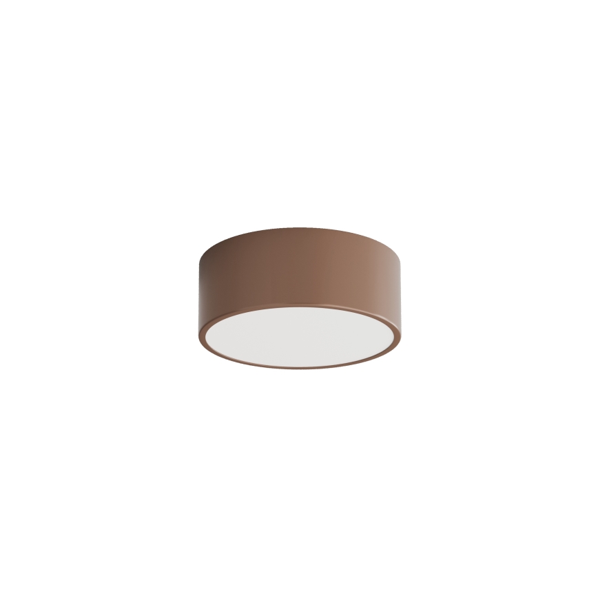 Brilagi - Sufitowa lampa łazienkowa z czujnikiem ruchu i zmierzchu CLARE 1xE27/24W/230V Ø 20 cm brązowa IP54