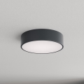 Brilagi - Plafon łazienkowy z czujnikiem ruchu i zmierzchu CLARE 2xE27/24W/230V Ø 30 cm antracyt IP54