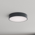 Brilagi - Plafon łazienkowy z czujnikiem ruchu i zmierzchu CLARE 3xE27/24W/230V, średnica 40 cm, antracyt, IP54
