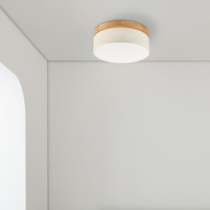 Brilagi - Plafon LED BELLADONNA LED/20W/230V śr. 30 cm kremowy/dąb