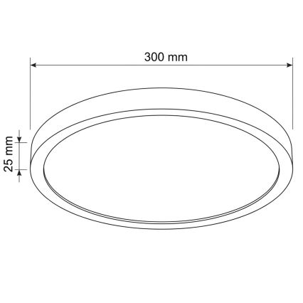 Brilagi - Lampa sufitowa LED ESTELA LED/18W/230V o średnicy 30 cm biała