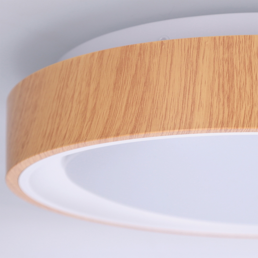 Brilagi - LED lampa sufitowa FLOCO LED/24W/230V śr. 30 cm dekor drewna/biały