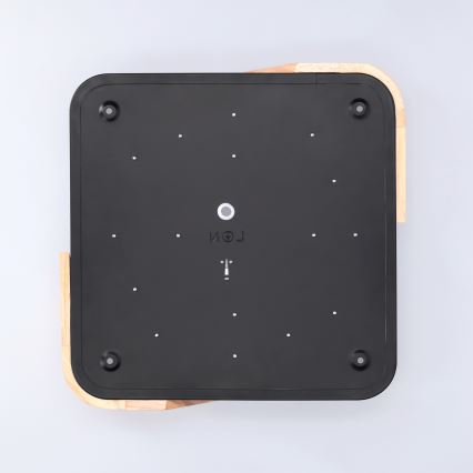 Brilagi - Plafon LED PILANA LED/24W/230V dąb/czarny 32x32 cm