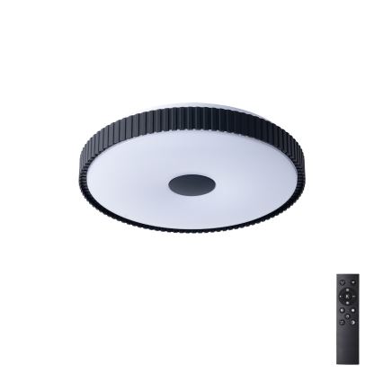 Brilagi - Ściemnialna lampa sufitowa CORVO LED/72W/230V 3000–6000K czarna śr. 50 cm + zdalne sterowanie