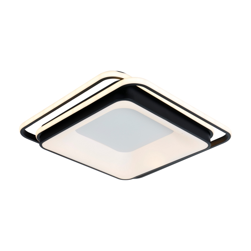 Brilagi - LED Ściemnialna lampa sufitowa FLARE LED/102W/230V 3000-6000K 50x50 cm czarna + pilot zdalnego sterowania