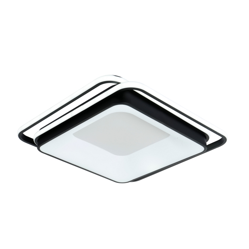 Brilagi - LED Ściemnialna lampa sufitowa FLARE LED/102W/230V 3000-6000K 50x50 cm czarna + pilot zdalnego sterowania