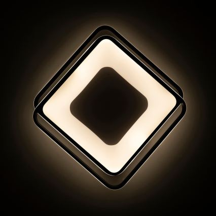 BRILAGI - LED Ściemnialna lampa sufitowa FLARE LED/102W/230V 3000-6000K 50x50 cm czarna + pilot zdalnego sterowania