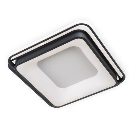 BRILAGI - LED Ściemnialna lampa sufitowa FLARE LED/102W/230V 3000-6000K 50x50 cm czarna + pilot zdalnego sterowania