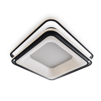 BRILAGI - LED Ściemnialna lampa sufitowa FLARE LED/102W/230V 3000-6000K 50x50 cm czarna + pilot zdalnego sterowania