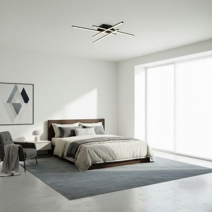 Brilagi - Lampa sufitowa STRIPES LED/37W/230V 68x68 cm czarna