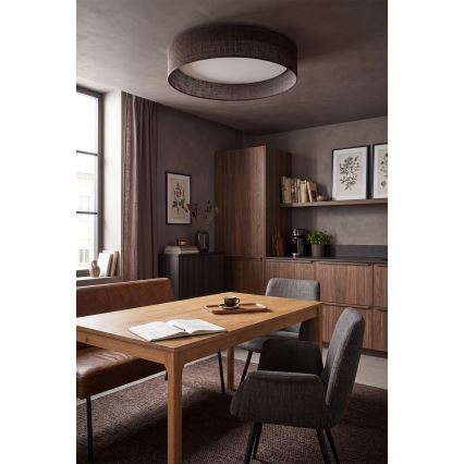 Brilagi - Plafon LED VELVET SIMPLE LED/36W/230V 3000K śr. 55 cm brązowy