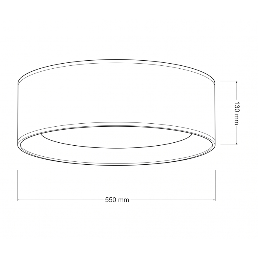 Brilagi - Plafon LED VELVET SIMPLE LED/36W/230V 3000K śr. 55 cm brązowy