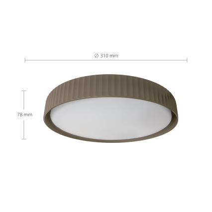Brilagi - Plafon LUCIA LED/24W/230V Ø 31 cm szarobrązowy