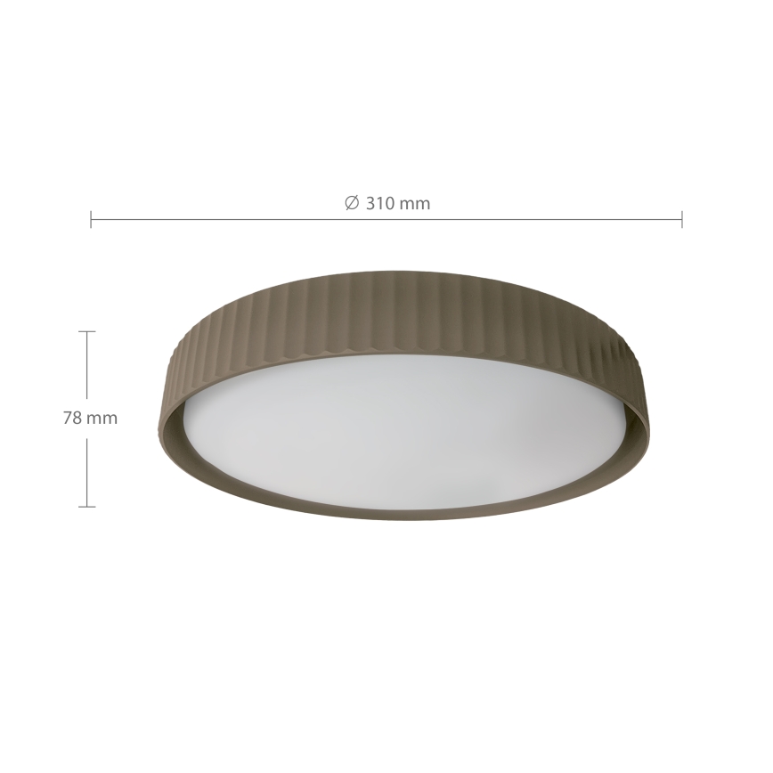 Brilagi - Plafon LUCIA LED/24W/230V Ø 31 cm szarobrązowy