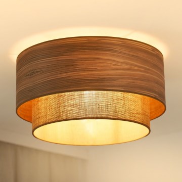 Brilagi - Plafon MONTANA BOHO 1xE27/15W/230V śr. 45 cm brązowy