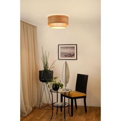 Brilagi - Plafon MONTANA BOHO 1xE27/15W/230V śr. 45 cm brązowy