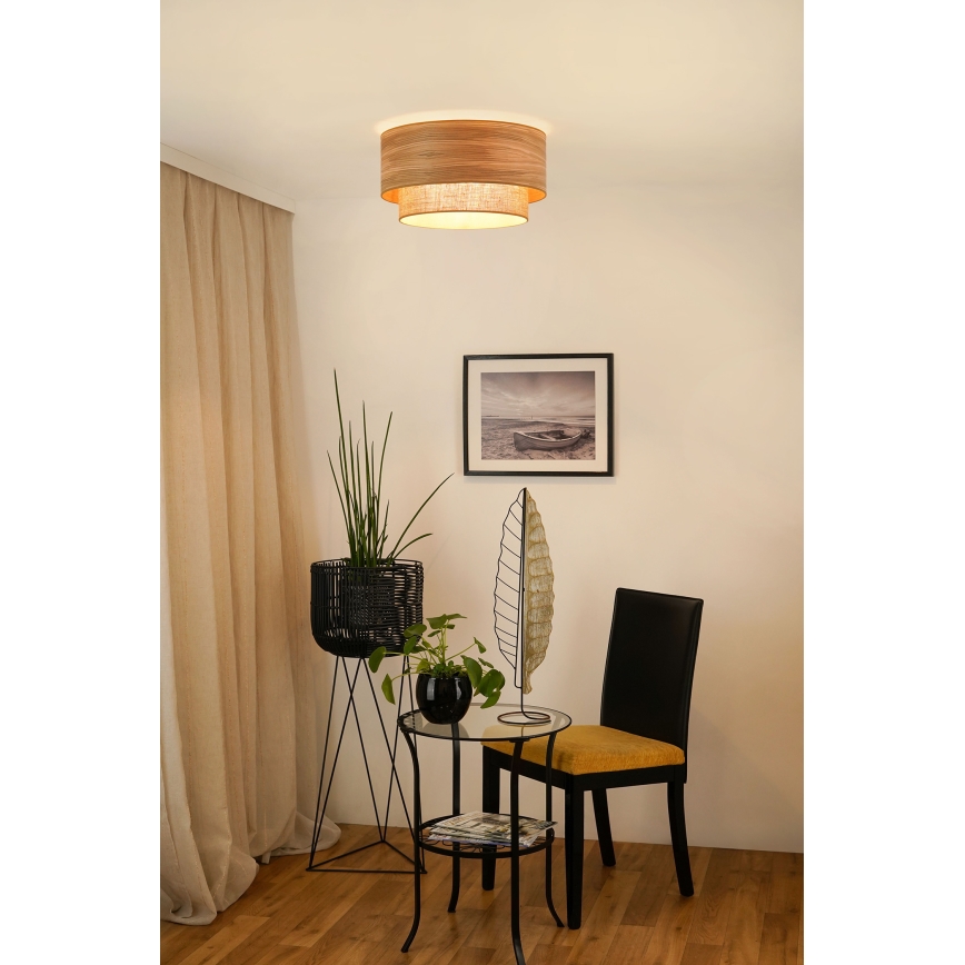 Brilagi - Plafon MONTANA BOHO 1xE27/15W/230V śr. 45 cm brązowy