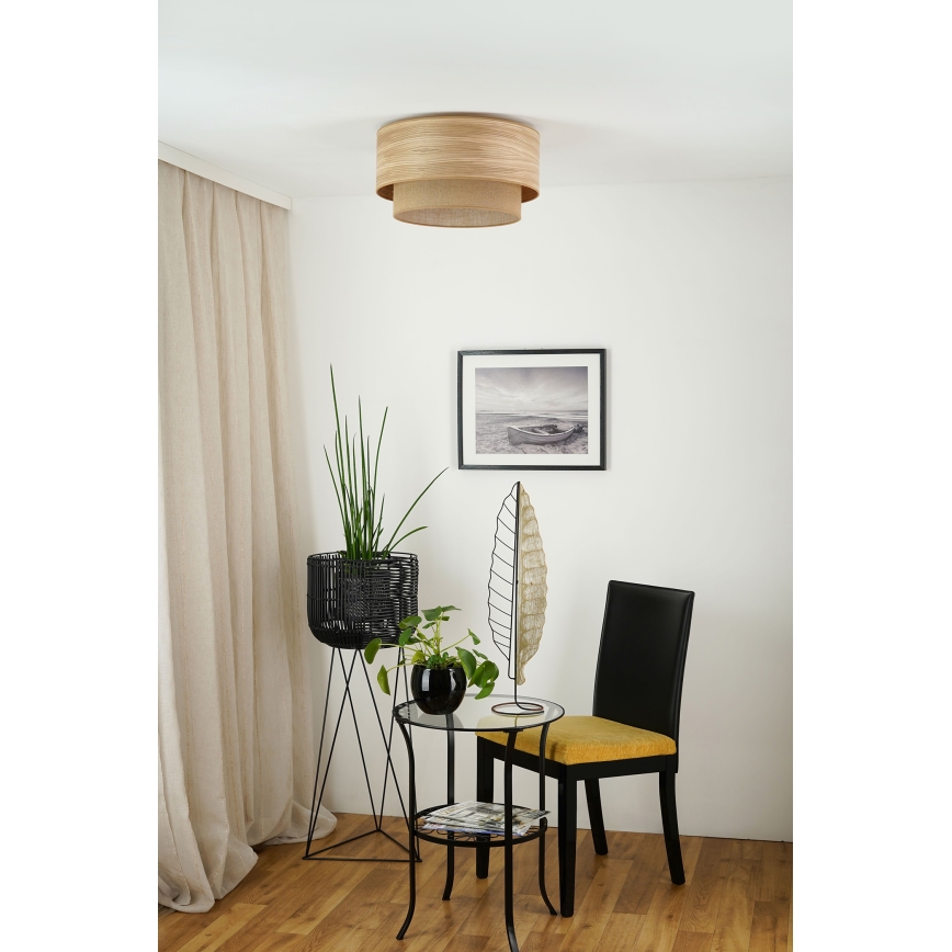 Brilagi - Plafon MONTANA BOHO 1xE27/15W/230V śr. 45 cm brązowy