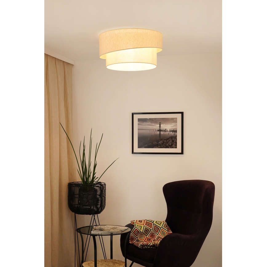 Brilagi - Plafon SHINE 1xE27/15W/230V śr. 50 cm kremowy