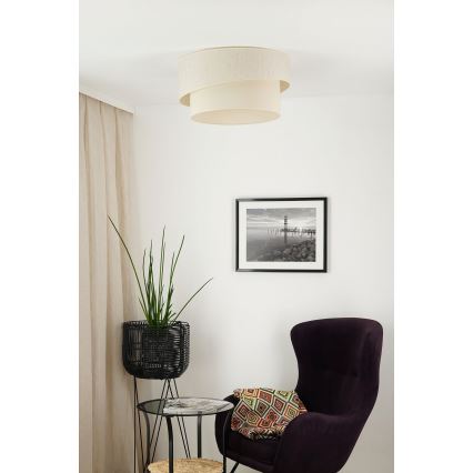 Brilagi - Plafon SHINE 1xE27/15W/230V śr. 50 cm kremowy