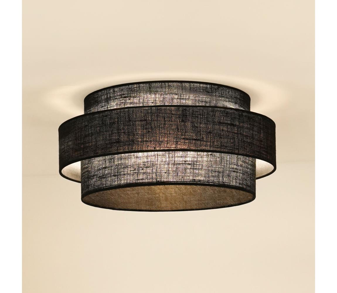 Brilagi - Plafon SPACE YUTE LED/12W/230V śr. 50 cm czarny