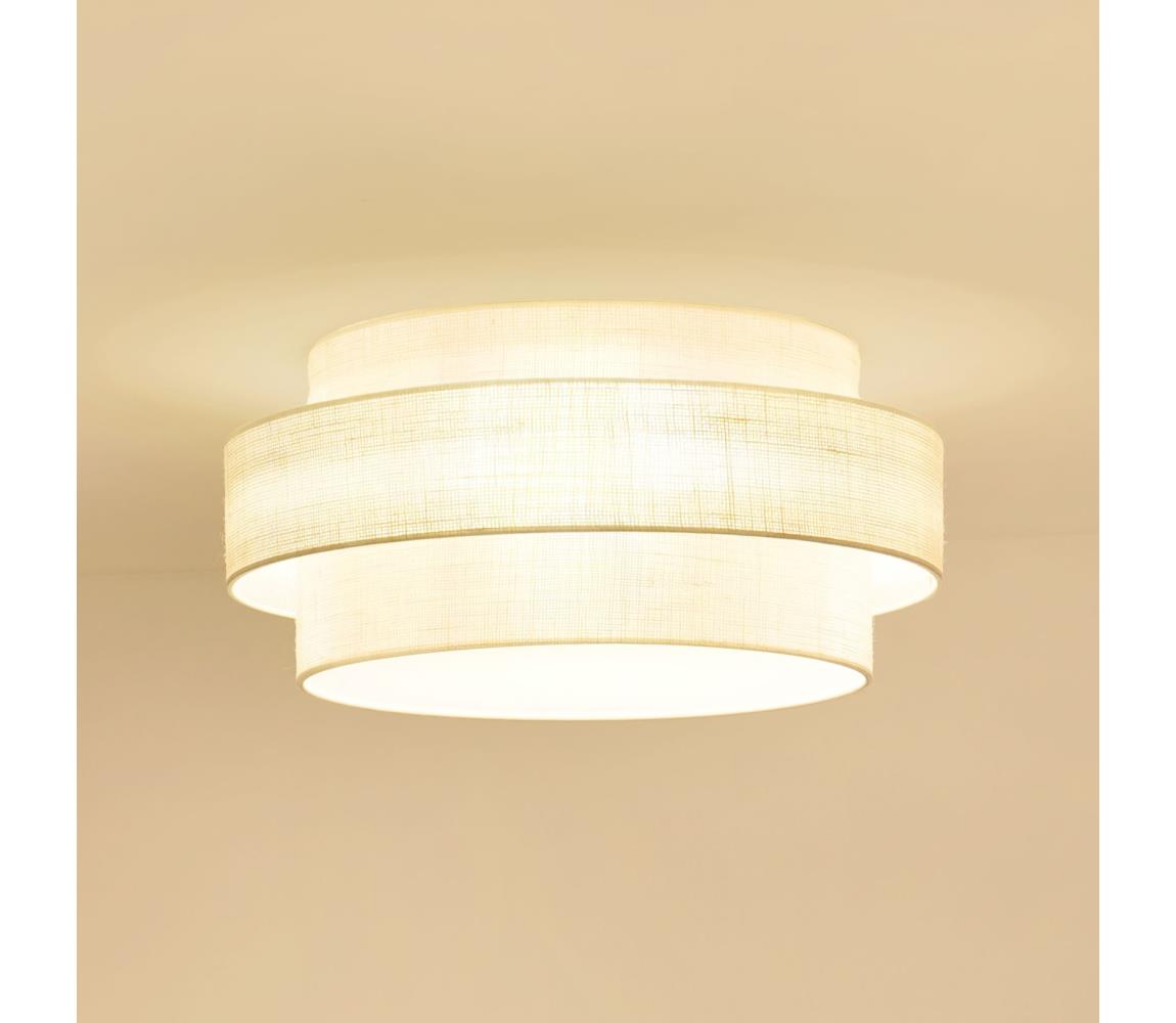 Brilagi - Plafon SPACE YUTE LED/12W/230V śr. 50 cm kremowy