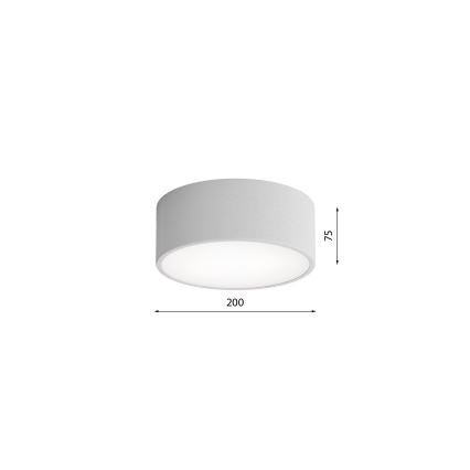 Brilagi - Plafon z czujnikiem CLARE 1xE27/24W/230V śr. 20 cm szary
