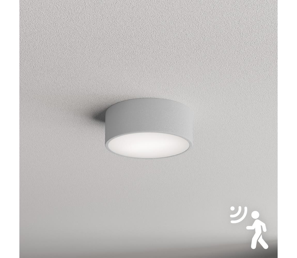 Brilagi - Plafon z czujnikiem CLARE 1xE27/40W/230V śr. 20 cm szary