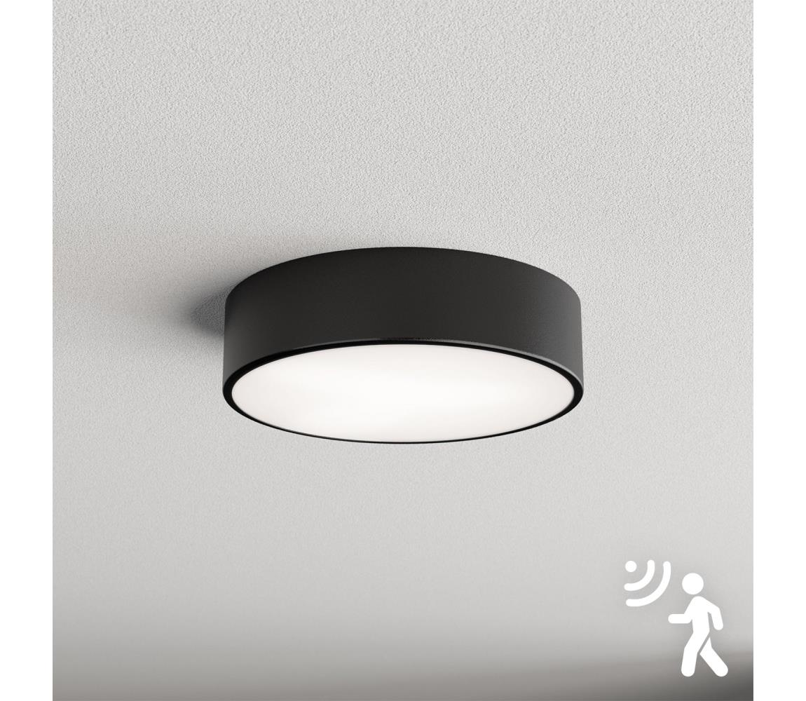 Brilagi - Plafon z czujnikiem CLARE 2xE27/40W/230V śr. 30 cm czarny