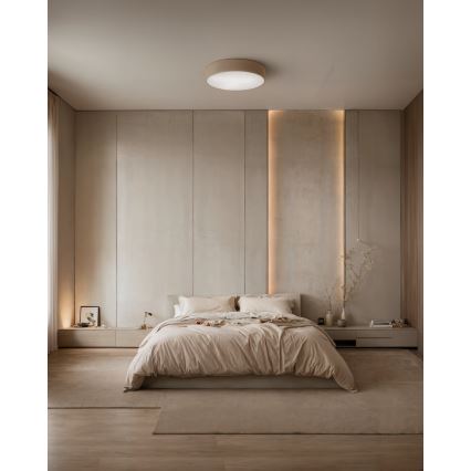 Brilagi - Plafon z czujnikiem CLARE 3xE27/24W/230V śr. 40 cm beżowy