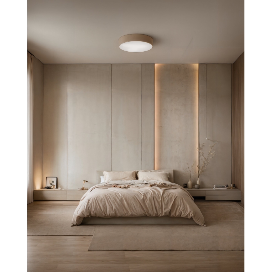 Brilagi - Plafon z czujnikiem CLARE 3xE27/24W/230V śr. 40 cm beżowy