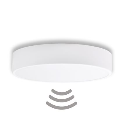 Brilagi - Plafon z czujnikiem CLARE 3xE27/40W/230V śr. 40 cm biały