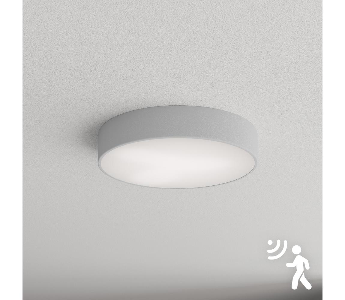 Brilagi - Plafon z czujnikiem CLARE 3xE27/40W/230V śr. 40 cm szary