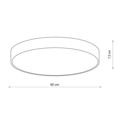 Brilagi - Plafon z czujnikiem CLARE 5xE27/40W/230V śr. 60 cm beżowy