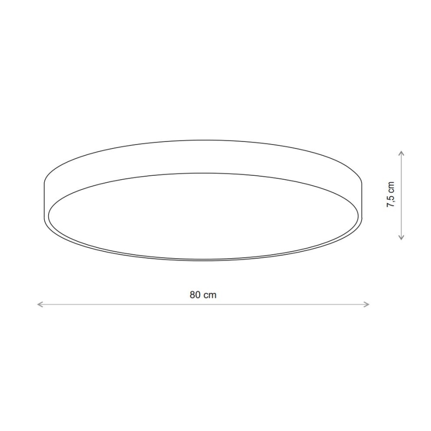 Brilagi - Plafon z czujnikiem CLARE 6xE27/24W/230V śr. 80 cm beżowy