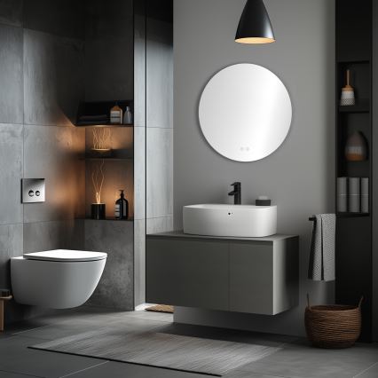 Brilagi - LED łazienkowe podgrzewane lustro DEMI PRO LED/20W/230V śr. 60 cm IP44 CRI 90 ściemnialne + CCT